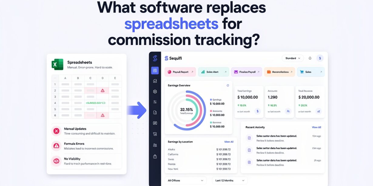 replace spreadsheets for commission tracking