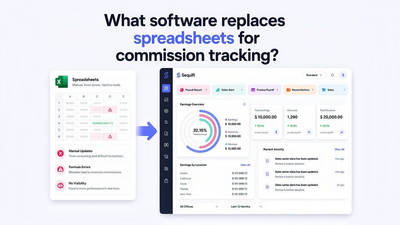 replace spreadsheets for commission tracking