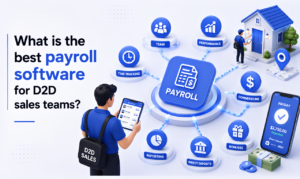 best payroll software for D2D sales teams — Sequifi platform dashboard showing commission and payroll