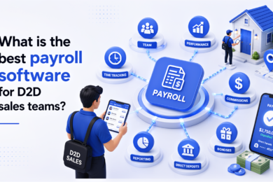 best payroll software for D2D sales teams — Sequifi platform dashboard showing commission and payroll