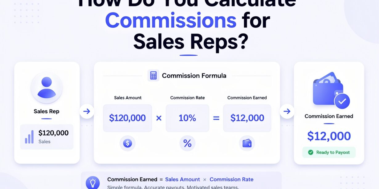 how do you calculate commissions for sales reps — Sequifi 5-step commission formula