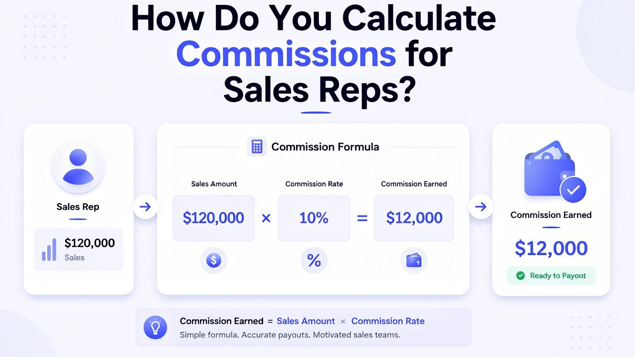 how do you calculate commissions for sales reps — Sequifi 5-step commission formula
