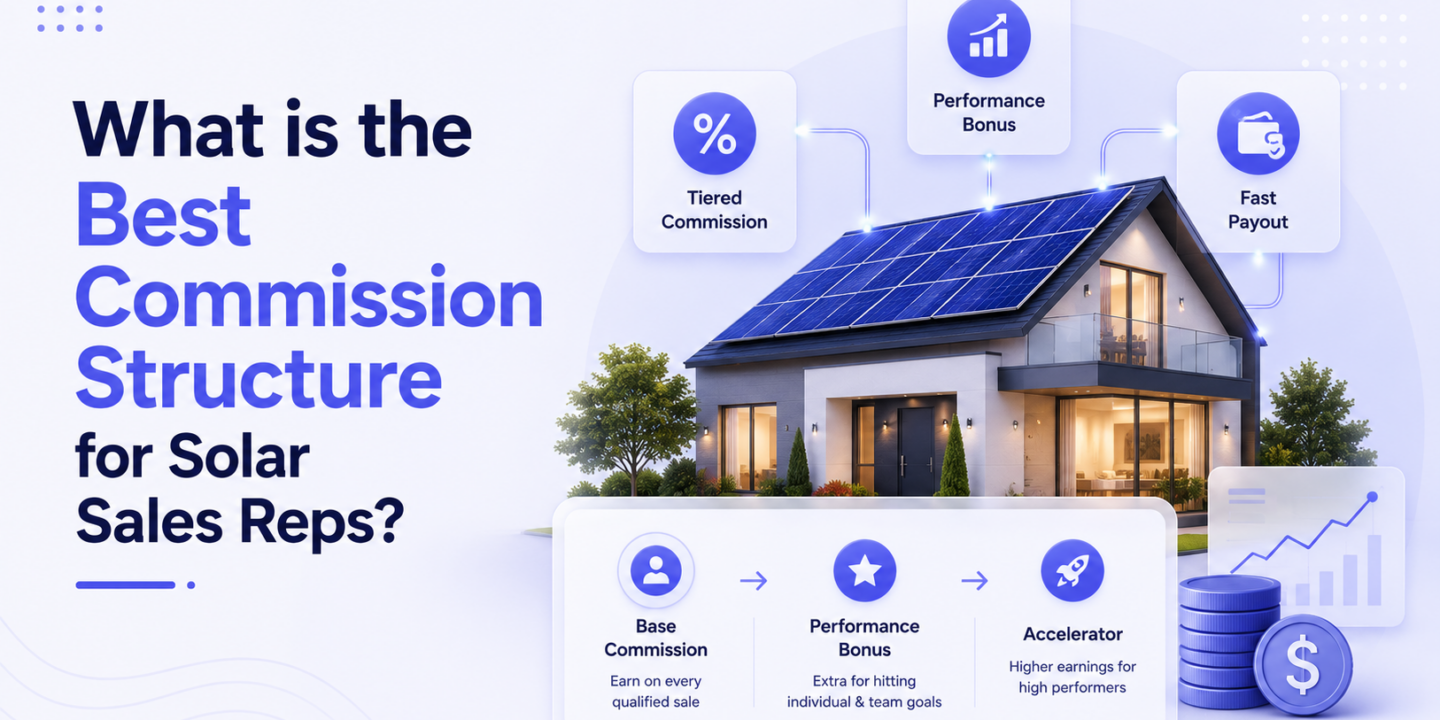 What is the best commission structure for solar sales reps