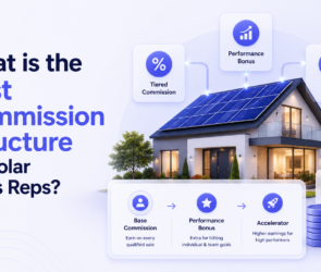 What is the best commission structure for solar sales reps