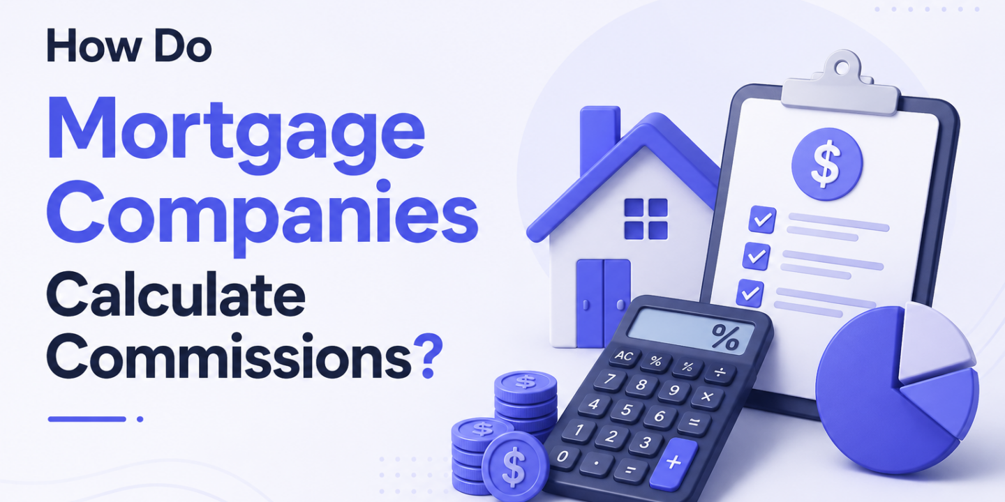 How do mortgage companies calculate commissions.