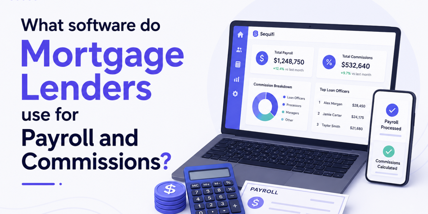 What software mortgage lenders use for payroll commissions
