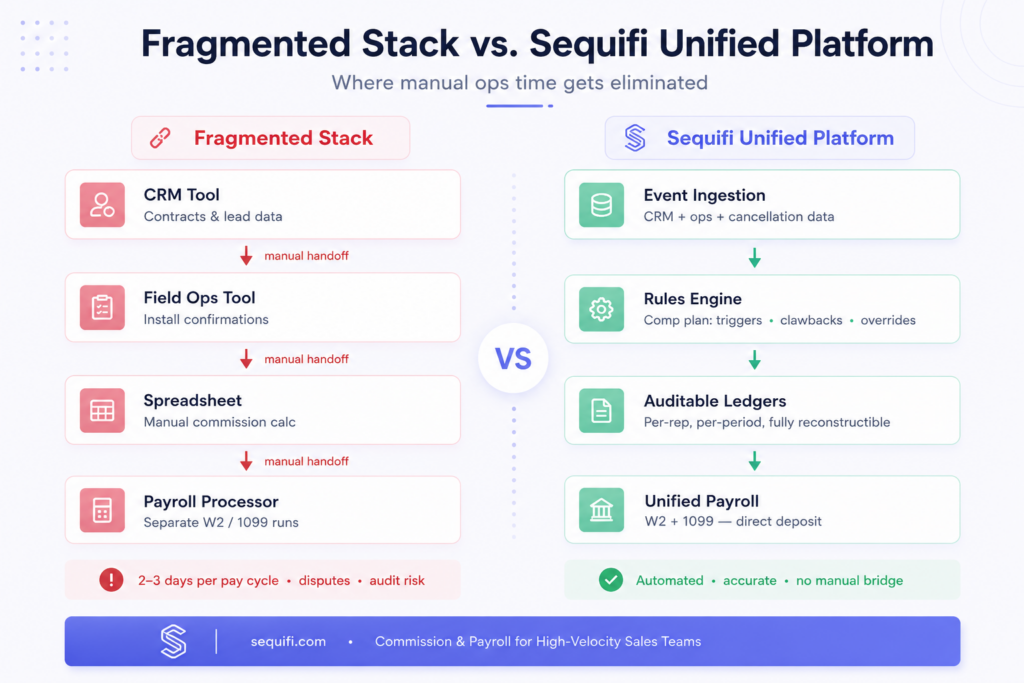 Fragmented vs Sequifi