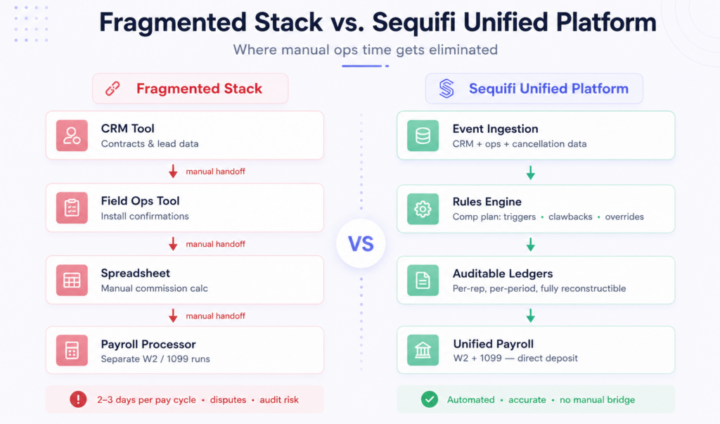 Fragmented vs Sequifi