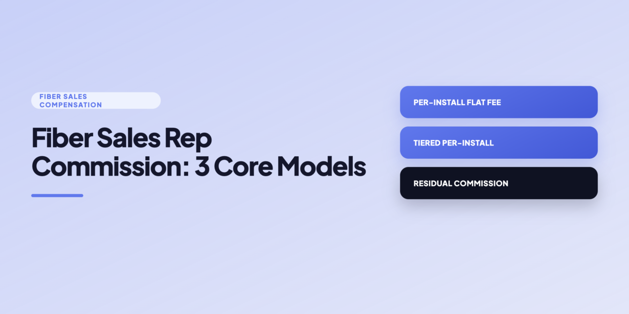 fiber sales rep commission - how fiber internet companies pay their sales teams per install